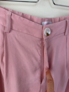 Savida Blush Pink High Rise 12” Wide Leg Tailored Trousers — photo 11 of 13