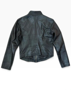 Kookai Women's Black Leather Fitted Corset Jacket — photo 5 of 15