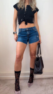 Silver Women's Low Rise 8” Distressed Micro Cutoff Jeans Shorts — photo 2 of 13