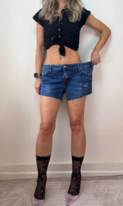 Silver Women's Low Rise 8” Distressed Micro Cutoff Jeans Shorts — photo 4 of 13