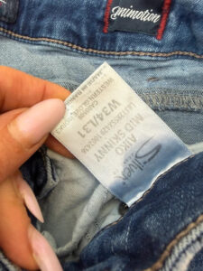 Silver Women's Low Rise 8” Distressed Micro Cutoff Jeans Shorts — photo 7 of 13