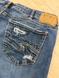 Silver Women's Low Rise 8” Distressed Micro Cutoff Jeans Shorts — photo 13 of 13