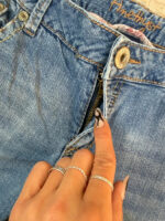 Amethyst Women's Flare low 8”rise blue jeans — photo 10 of 15