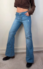 Amethyst Women's Flare low 8”rise blue jeans — photo 2 of 15