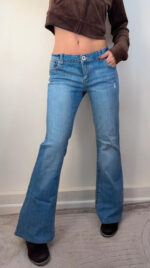 Amethyst Women's Flare low 8”rise blue jeans — photo 3 of 15