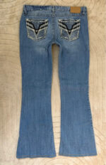 Amethyst Women's Flare low 8”rise blue jeans — photo 7 of 15
