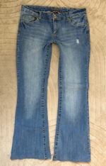 Amethyst Women's Flare low 8”rise blue jeans — photo 8 of 15