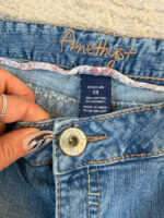 Amethyst Women's Flare low 8”rise blue jeans — photo 9 of 15