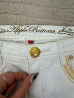 Apple Bottoms Women's Low 7.5”Rise White Denim Shorts — photo 6 of 15