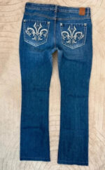 C&A Women's Bootcut Flare Mid-High 10”rise blue jeans W33L31 — photo 3 of 15