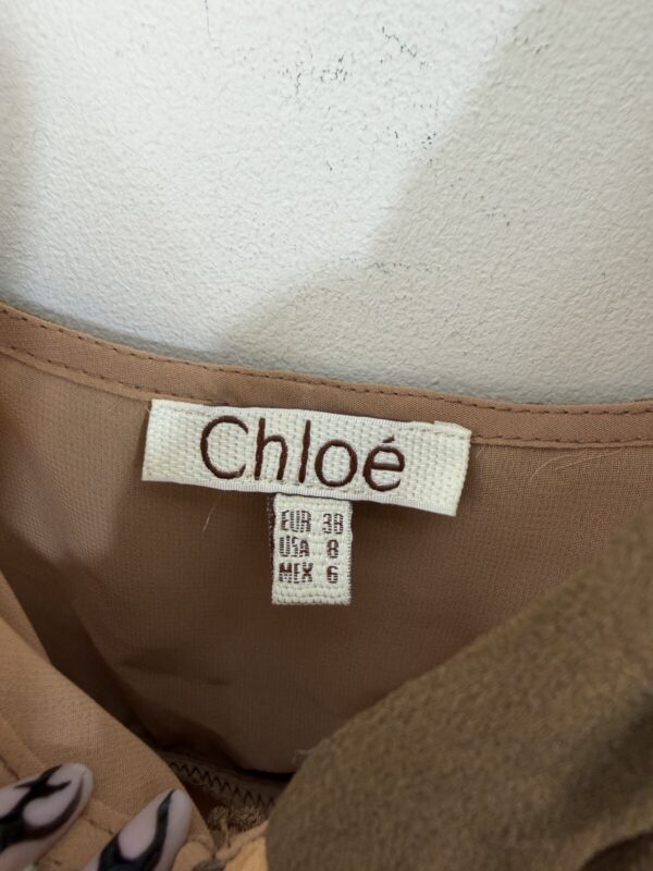 Chloé neck label with EUR, USA and MEX sizes