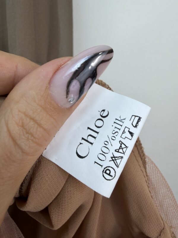 Chloé care tag: 100% silk