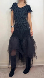 Clements Ribeiro Custom 100% Merino Knit Maxi Fitted Dress — photo 2 of 15
