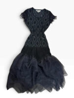 Clements Ribeiro Custom 100% Merino Knit Maxi Fitted Dress — photo 5 of 15