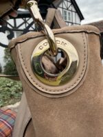 Coach Hadley Exotic Python Leather Tote Duffle Extra Large Shoulder Bag Beige — photo 10 of 15