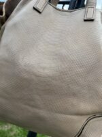 Coach Hadley Exotic Python Leather Tote Duffle Extra Large Shoulder Bag Beige — photo 11 of 15