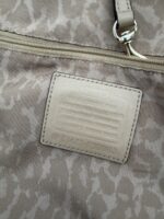 Coach Hadley Exotic Python Leather Tote Duffle Extra Large Shoulder Bag Beige — photo 3 of 15