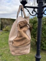 Coach Hadley Exotic Python Leather Tote Duffle Extra Large Shoulder Bag Beige — photo 8 of 15