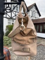 Coach Hadley Exotic Python Leather Tote Duffle Extra Large Shoulder Bag Beige — photo 9 of 15