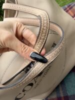 Coach Metro Horse & Carriage Large Tote Bag Beige Crossgrain Leather Shopper — photo 14 of 15