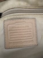 Coach Metro Horse & Carriage Large Tote Bag Beige Crossgrain Leather Shopper — photo 3 of 15