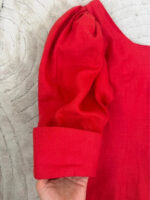 Droopy&Browns Angela Holmes Red Linen Dress — photo 10 of 15