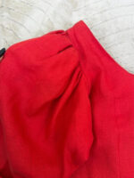 Droopy&Browns Angela Holmes Red Linen Dress — photo 11 of 15