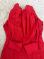Droopy&Browns Angela Holmes Red Linen Dress — photo 12 of 15