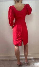 Droopy&Browns Angela Holmes Red Linen Dress — photo 3 of 15