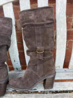 Fly London Women's Brown Suede Slouch Knee High Boots — photo 14 of 15
