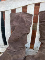 Fly London Women's Brown Suede Slouch Knee High Boots — photo 15 of 15