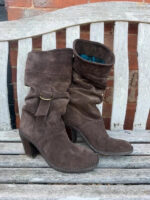 Fly London Women's Brown Suede Slouch Knee High Boots — photo 3 of 15