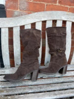 Fly London Women's Brown Suede Slouch Knee High Boots — photo 6 of 15