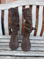 Fly London Women's Brown Suede Slouch Knee High Boots — photo 7 of 15