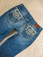 Gap Women's Flare low 9”rise blue bootcut jeans — photo 5 of 15