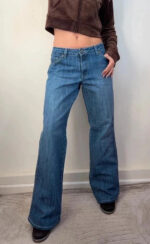 Jordache Women's Mid Rise 9” Bootcut Flare Jeans