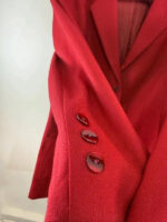 Lucia Women's 90s Burgundy Virgin Wool Blazer — photo 12 of 13