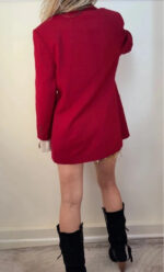 Lucia Women's 90s Burgundy Virgin Wool Blazer — photo 3 of 13