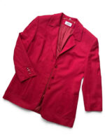 Lucia Women's 90s Burgundy Virgin Wool Blazer — photo 4 of 13