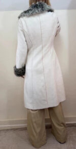 Xanaka Women's Y2K grey faux fur shearling coat — photo 3 of 15