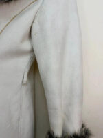 Xanaka Women's Y2K grey faux fur shearling coat — photo 14 of 15