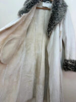 Xanaka Women's Y2K grey faux fur shearling coat — photo 15 of 15