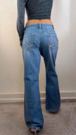 Maurices Women's low rise 8.5” flare blue jeans — photo 2 of 15