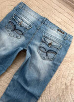 L.e.i. womens low rise 9” petite flare blue jeans — photo 4 of 15