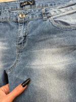 L.e.i. womens low rise 9” petite flare blue jeans — photo 10 of 15