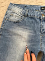 L.e.i. womens low rise 9” petite flare blue jeans — photo 11 of 15