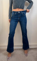 9th&Main womens low-mid rise 9” flare jeans petite — photo 3 of 15