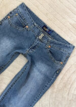 Angels womens ultra low rise 7” flare jeans — photo 9 of 15