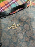 Coach Town Bucket Bag 91512 signature brown black shoulder bag gold chunky tote — photo 4 of 15