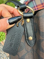 Coach Town Bucket Bag 91512 signature brown black shoulder bag gold chunky tote — photo 7 of 15